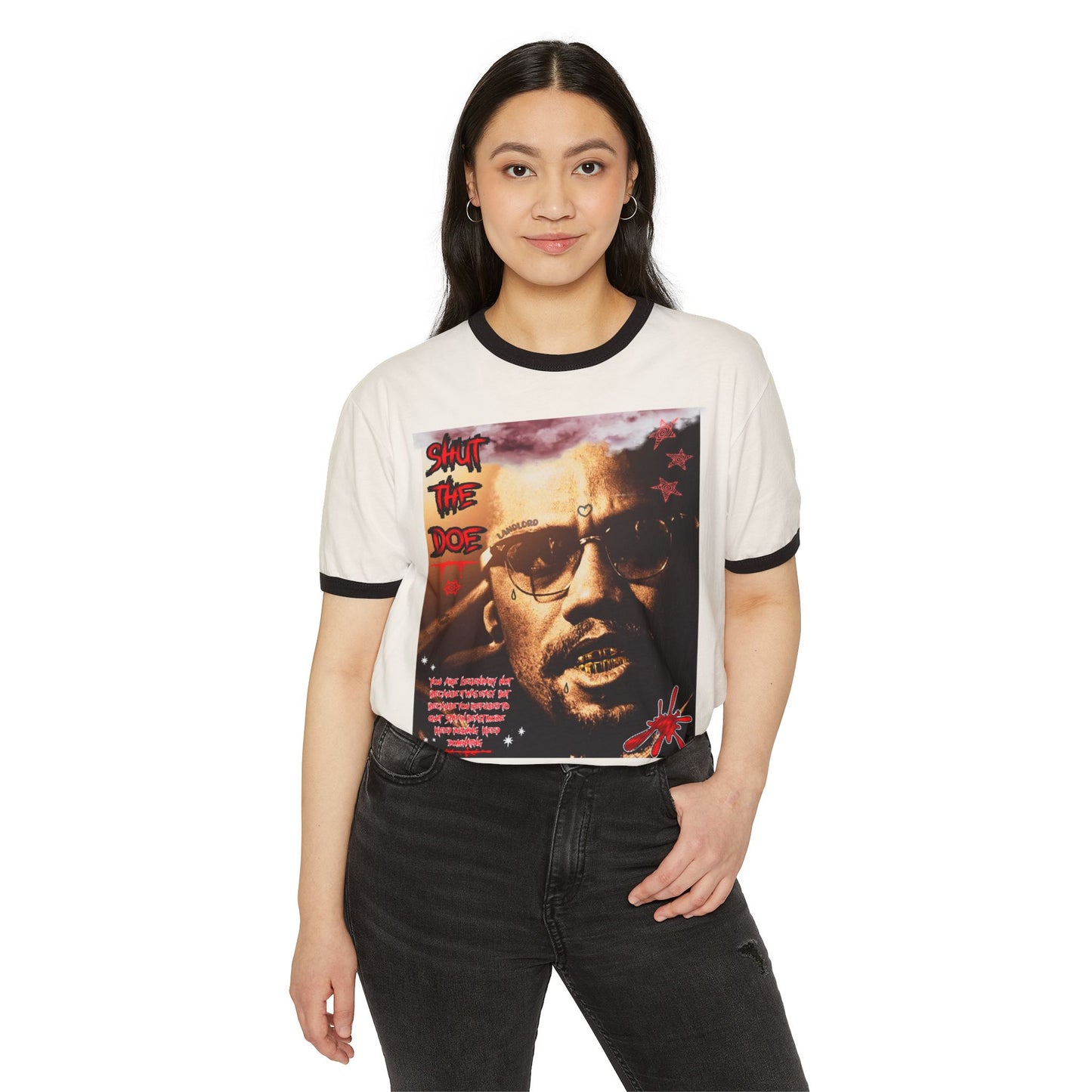 Ringer T-Shirt - Shut The Doe