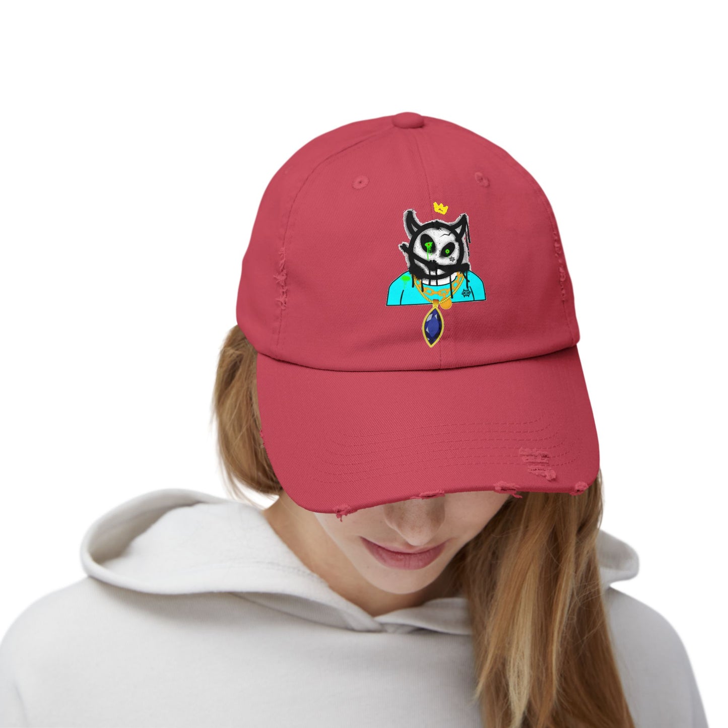 Distressed Cap-Bob Shisty