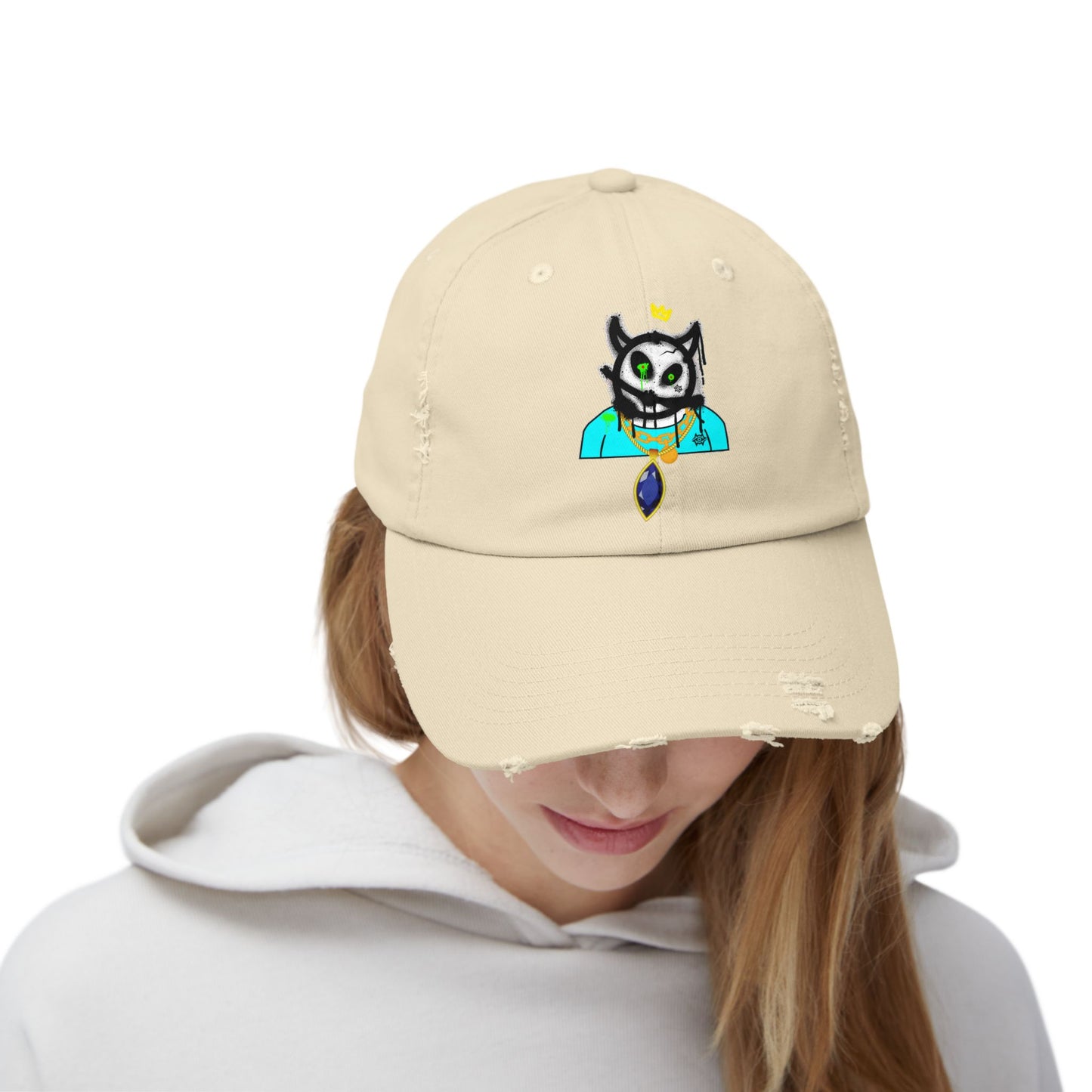 Distressed Cap-Bob Shisty