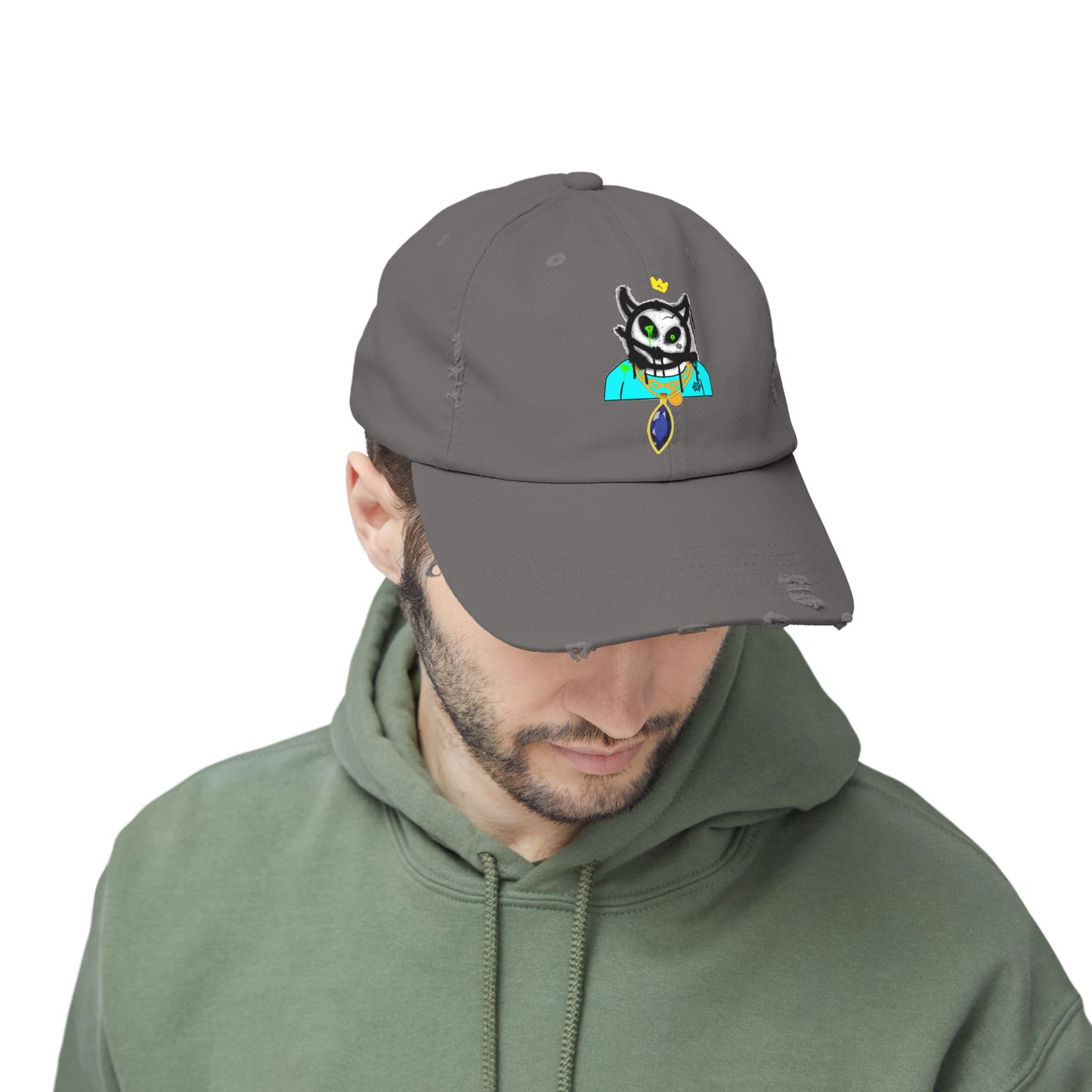 Distressed Cap-Bob Shisty