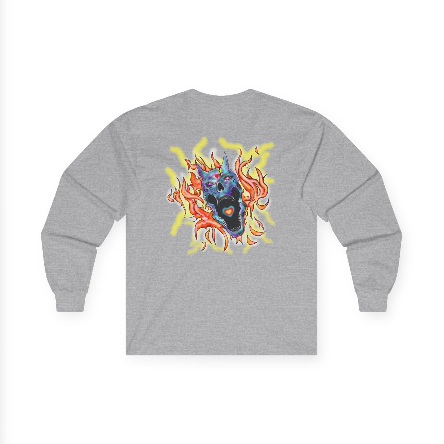 Long Sleeve Tee / Love Skull