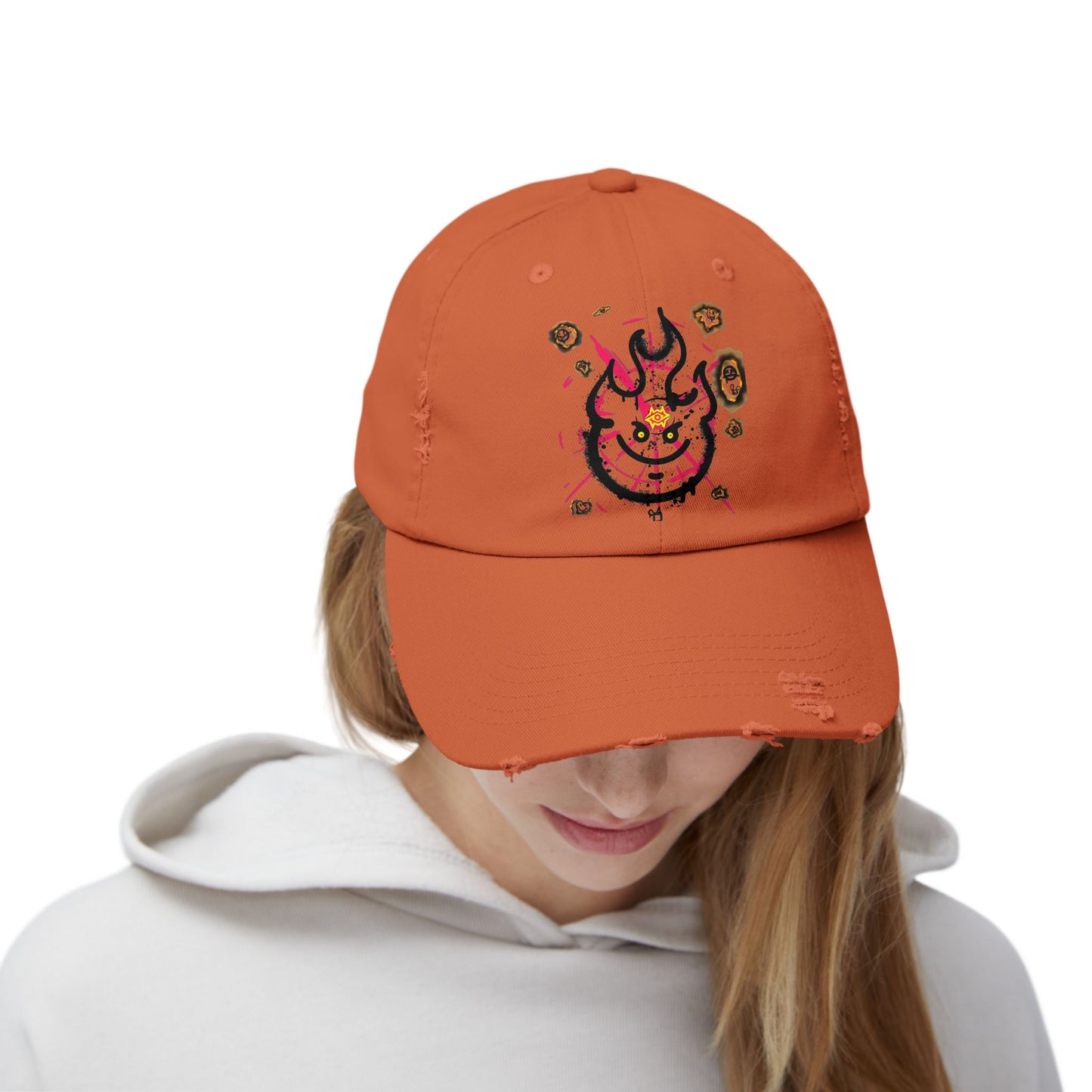 Distressed Cap-Inner Flames