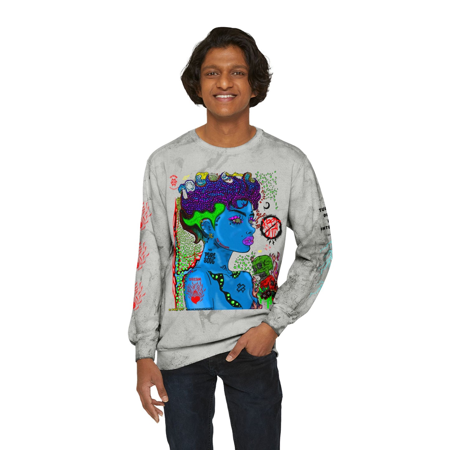 Color Blast Sweatshirt / Scorn Queen