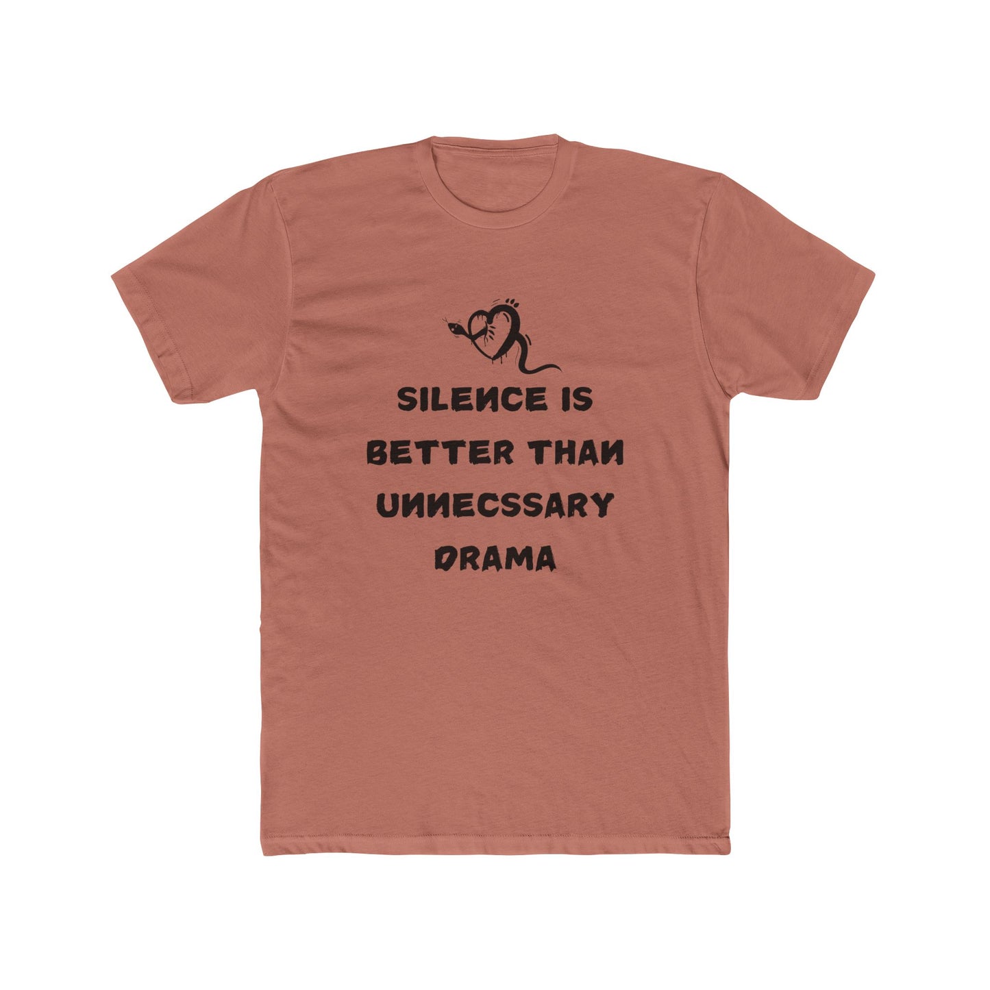 Cotton Crew Neck T-Shirt / Silence