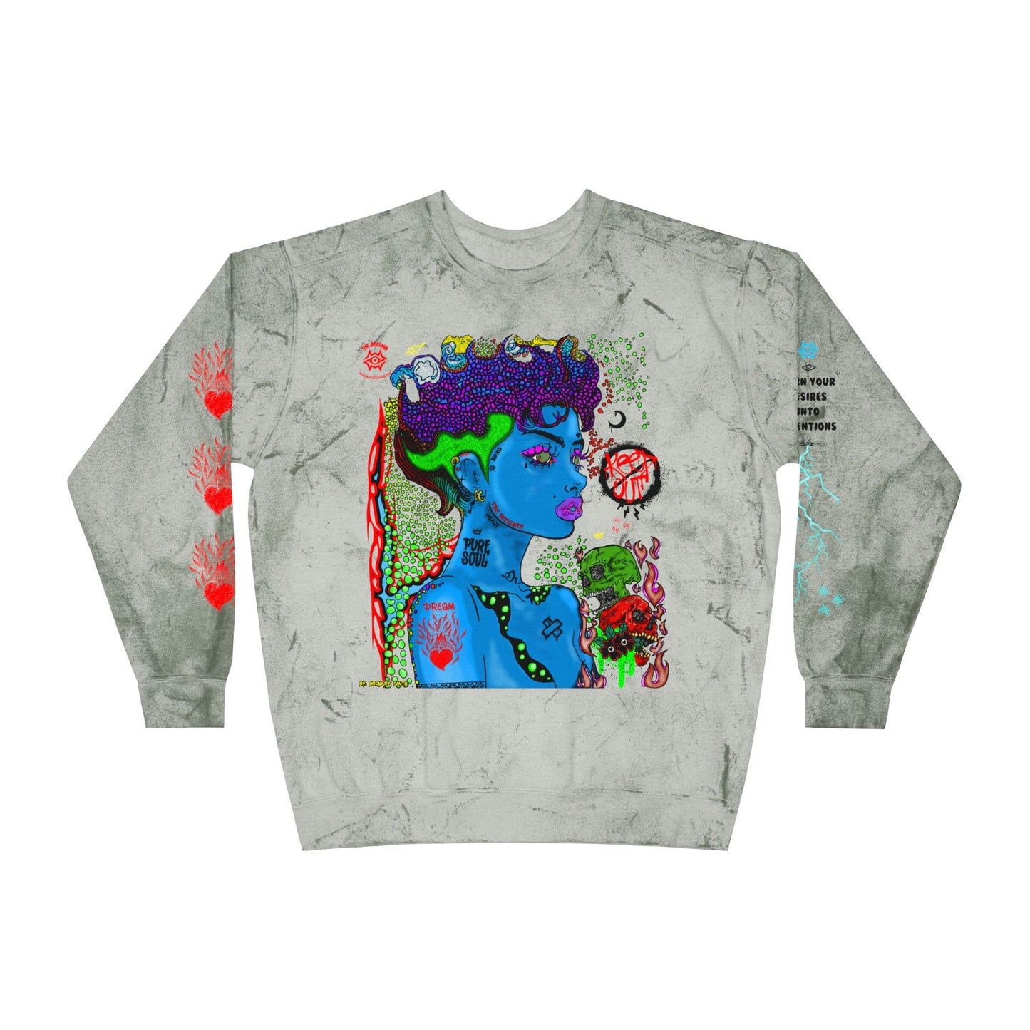 Color Blast Sweatshirt / Scorn Queen
