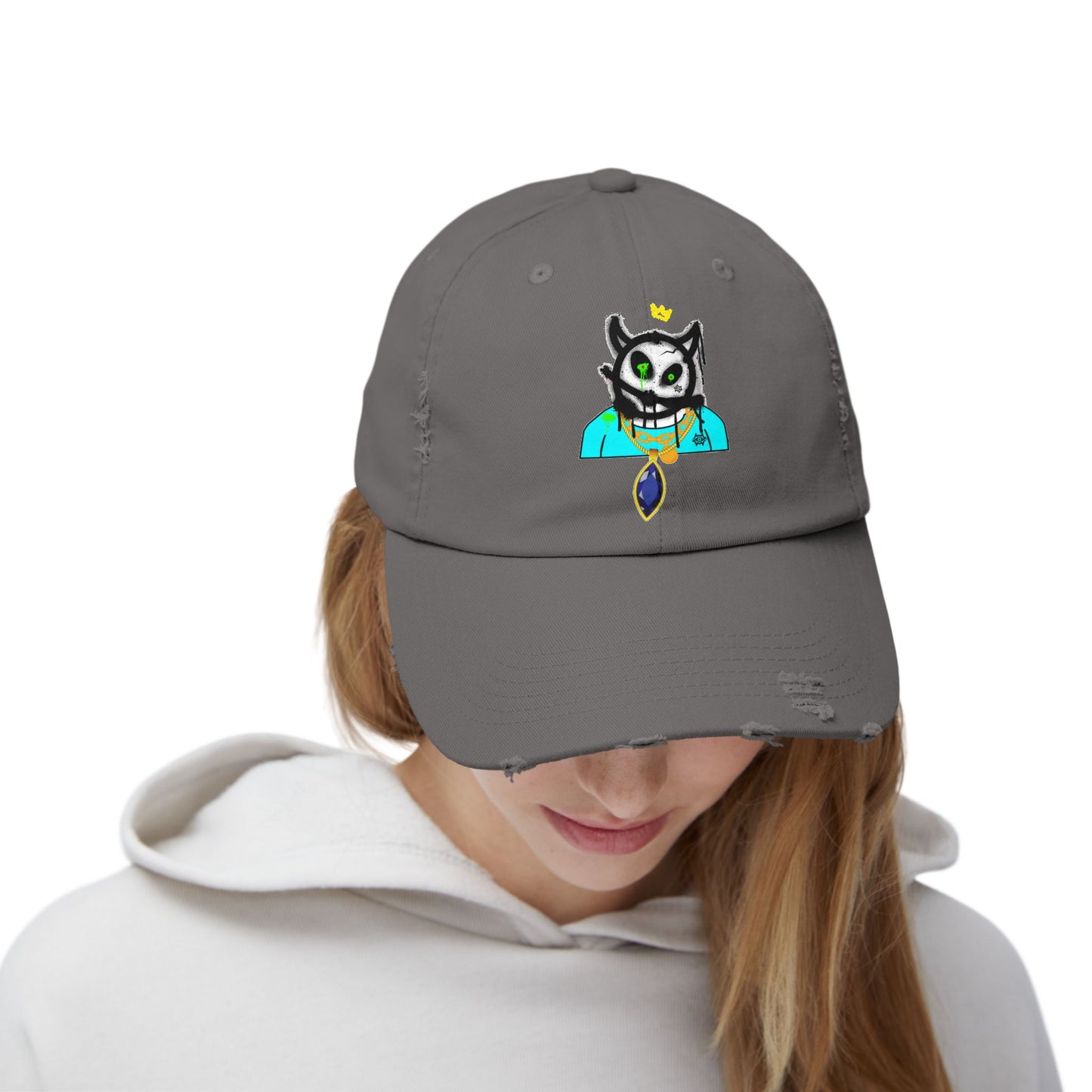 Distressed Cap-Bob Shisty