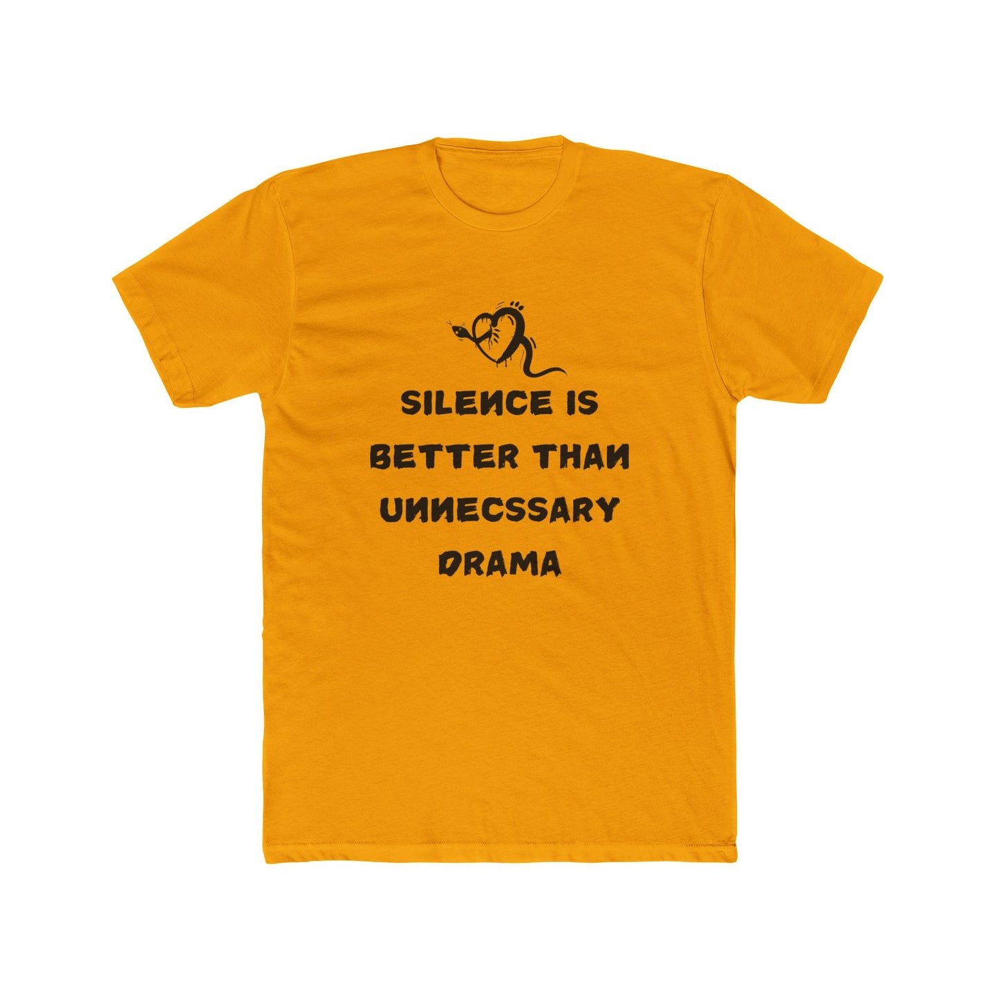 Cotton Crew Neck T-Shirt / Silence