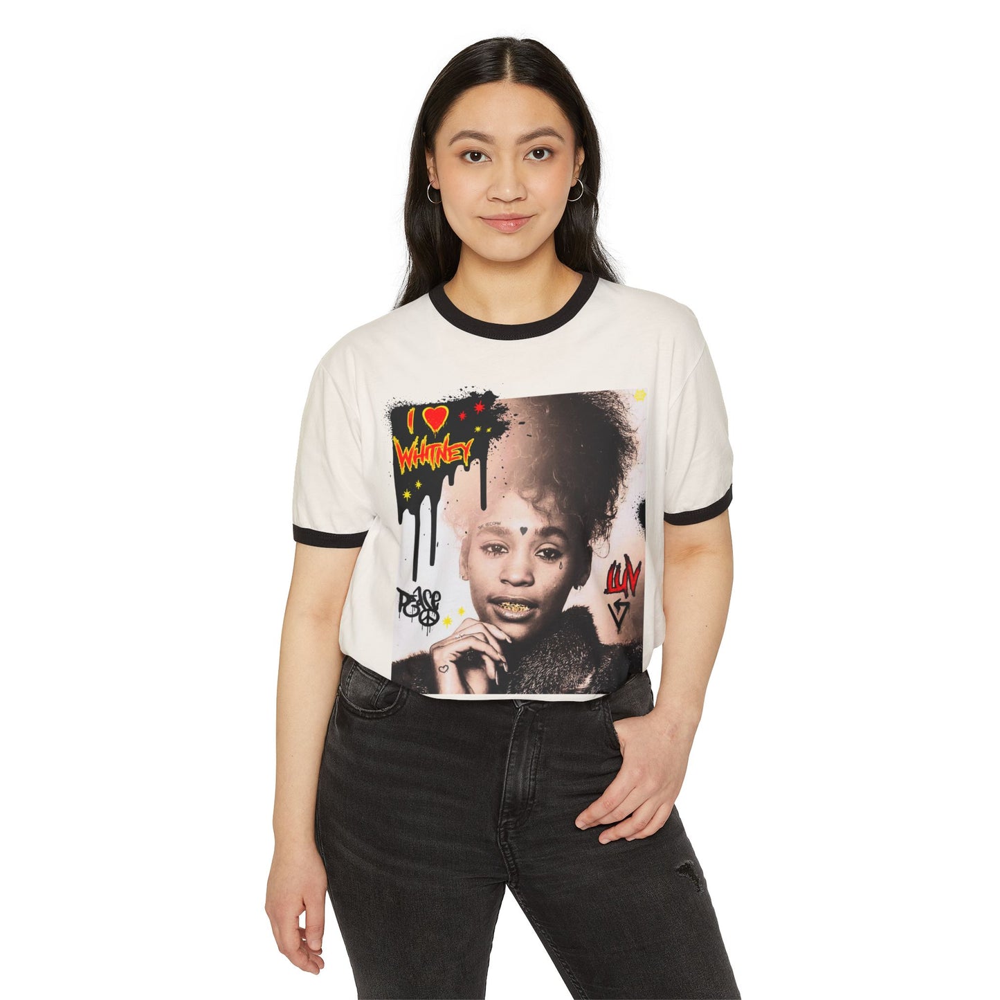 Ringer T-Shirt - I LUV WHITNEY