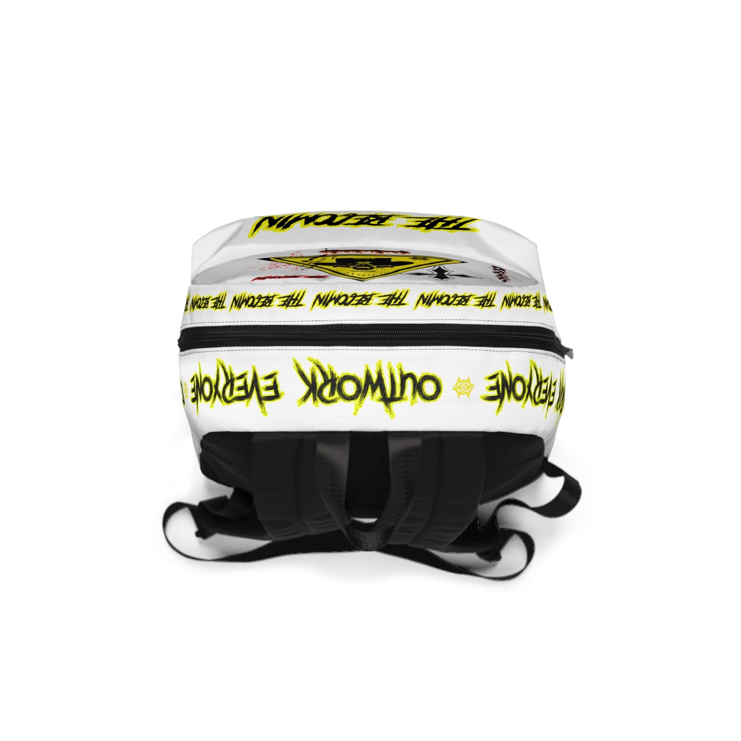 Backpack — 'The Rebecomin' Graphic Safety Triangle Streetwear Backpack