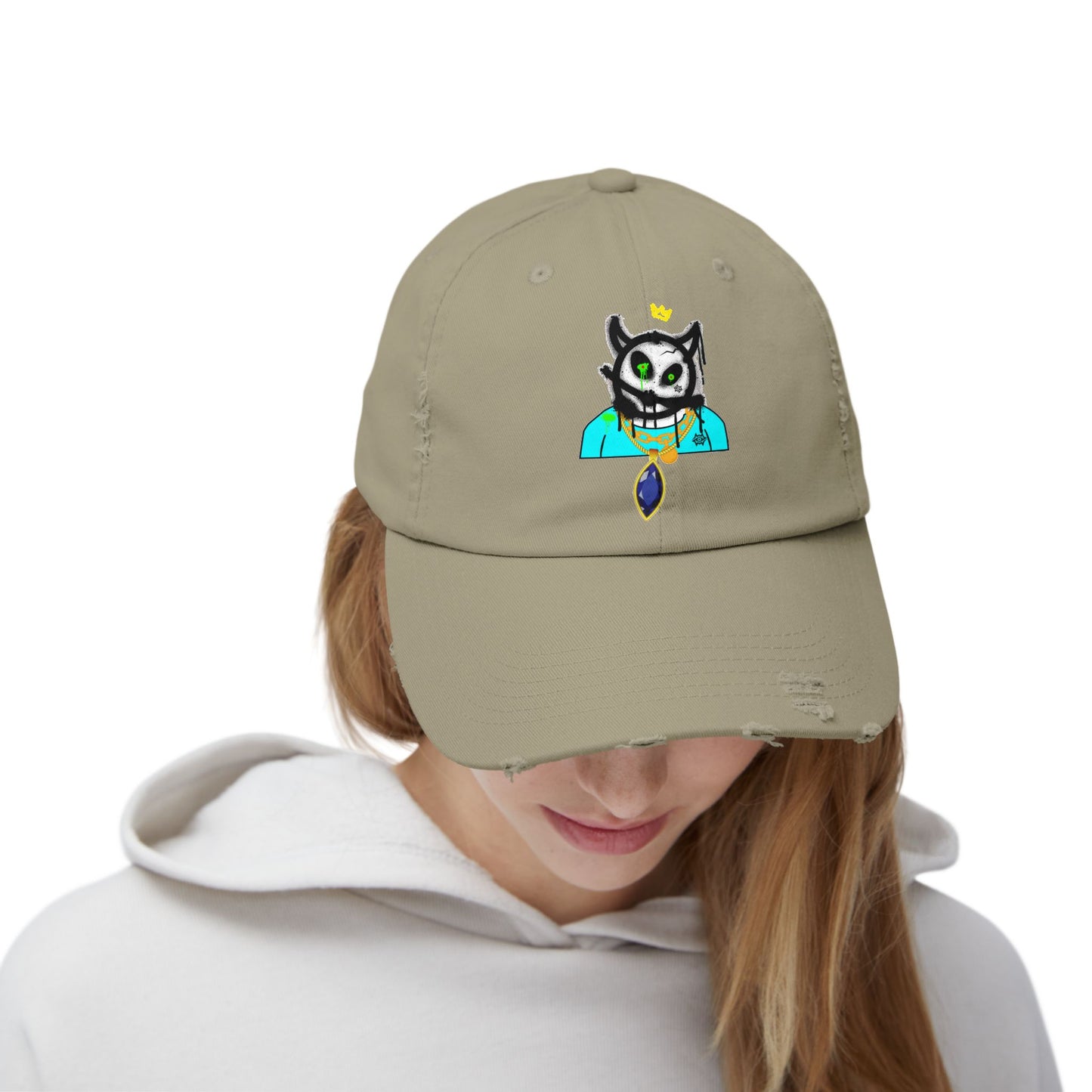 Distressed Cap-Bob Shisty