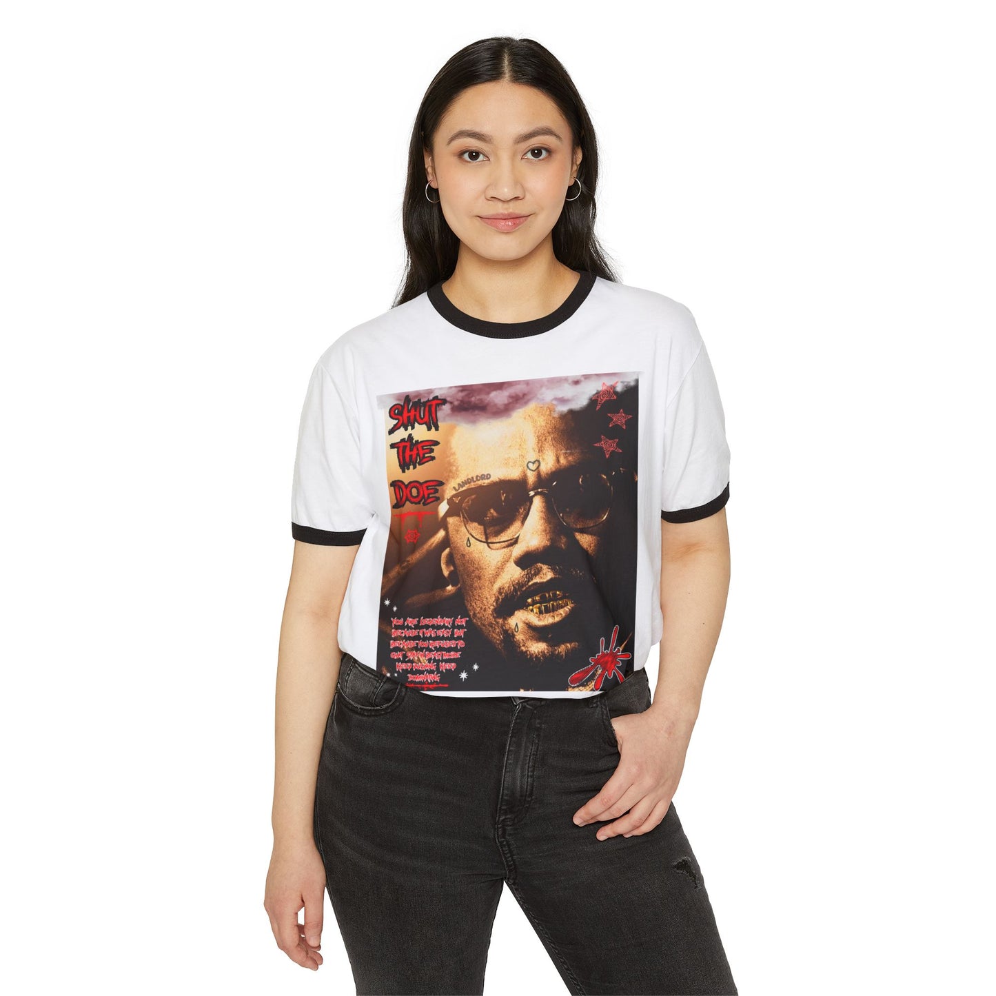 Ringer T-Shirt - Shut The Doe