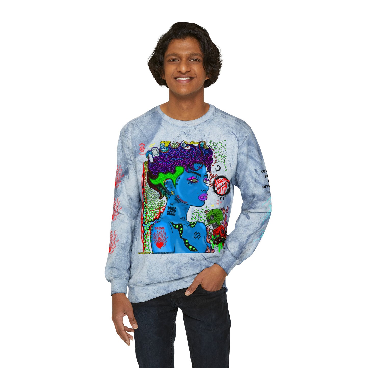 Color Blast Sweatshirt / Scorn Queen