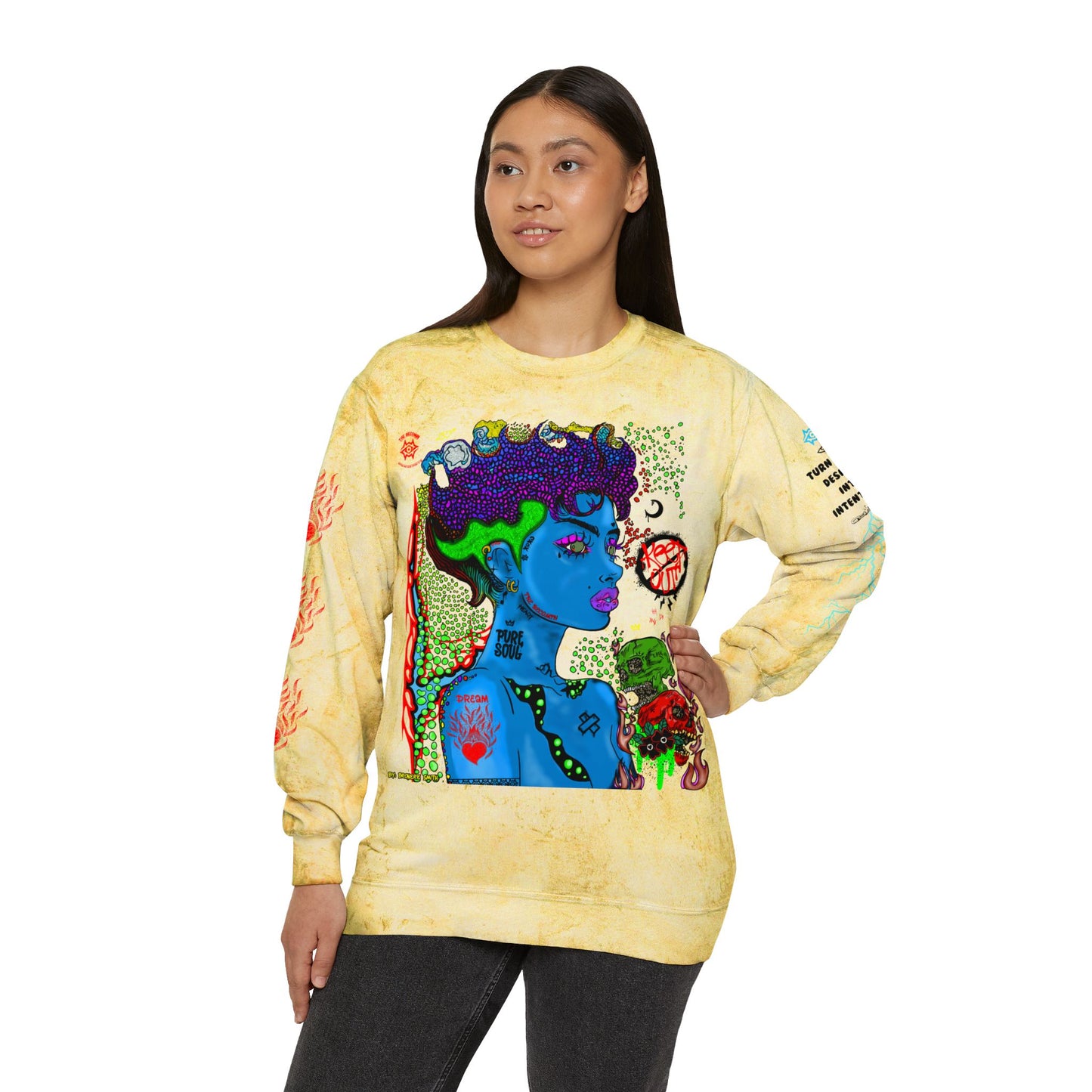 Color Blast Sweatshirt / Scorn Queen