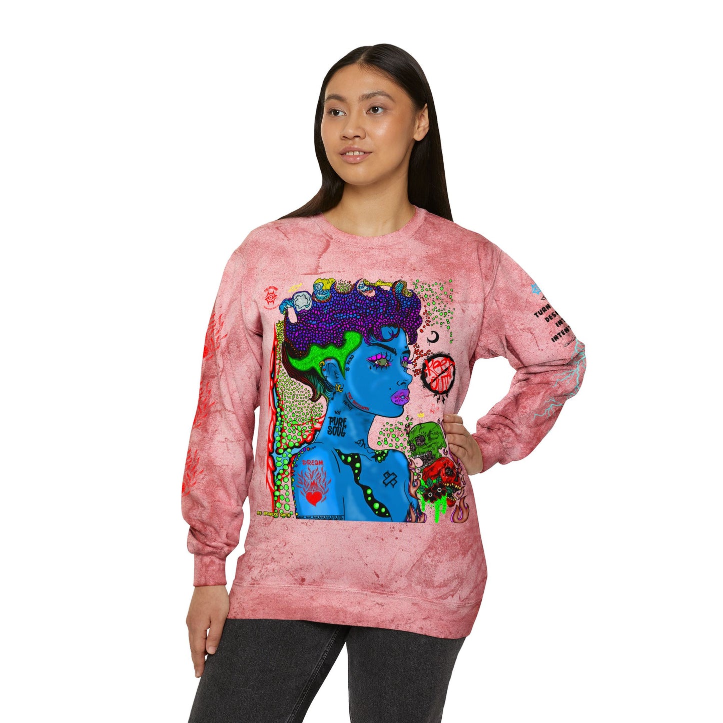 Color Blast Sweatshirt / Scorn Queen
