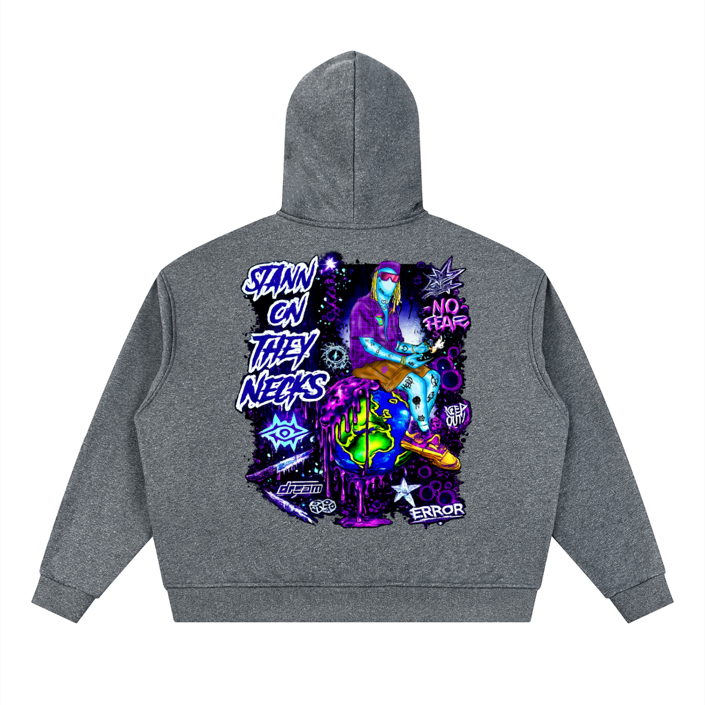 Unisex Sparkles Full Zip Boxy Hoodie