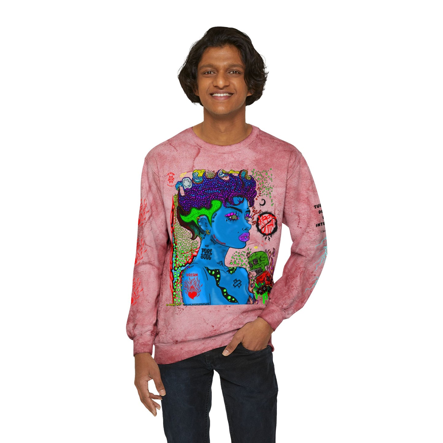 Color Blast Sweatshirt / Scorn Queen