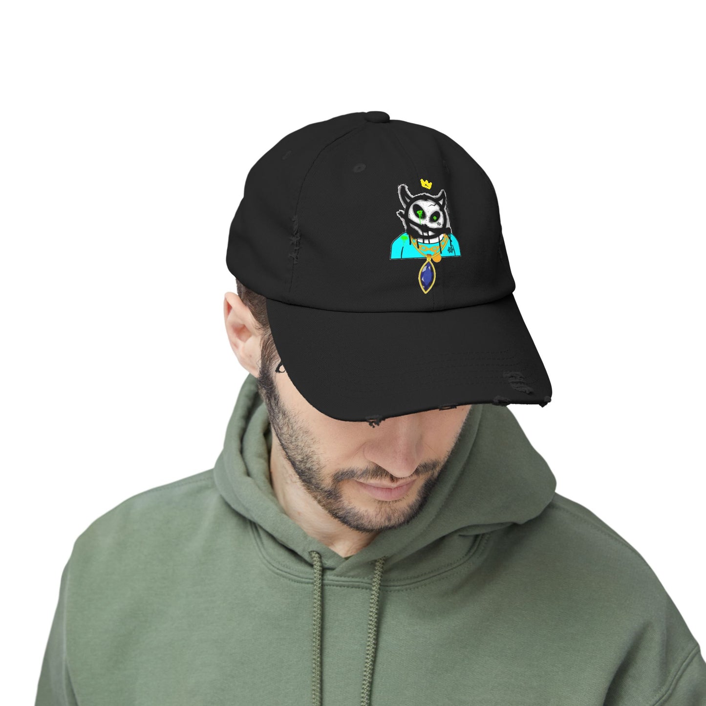 Distressed Cap-Bob Shisty