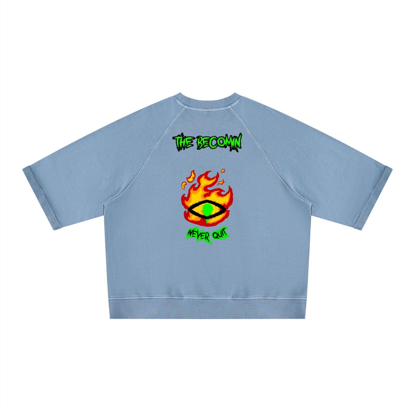 Unisex Vintage Wash Boxy Short Sleeve Sweatshirt