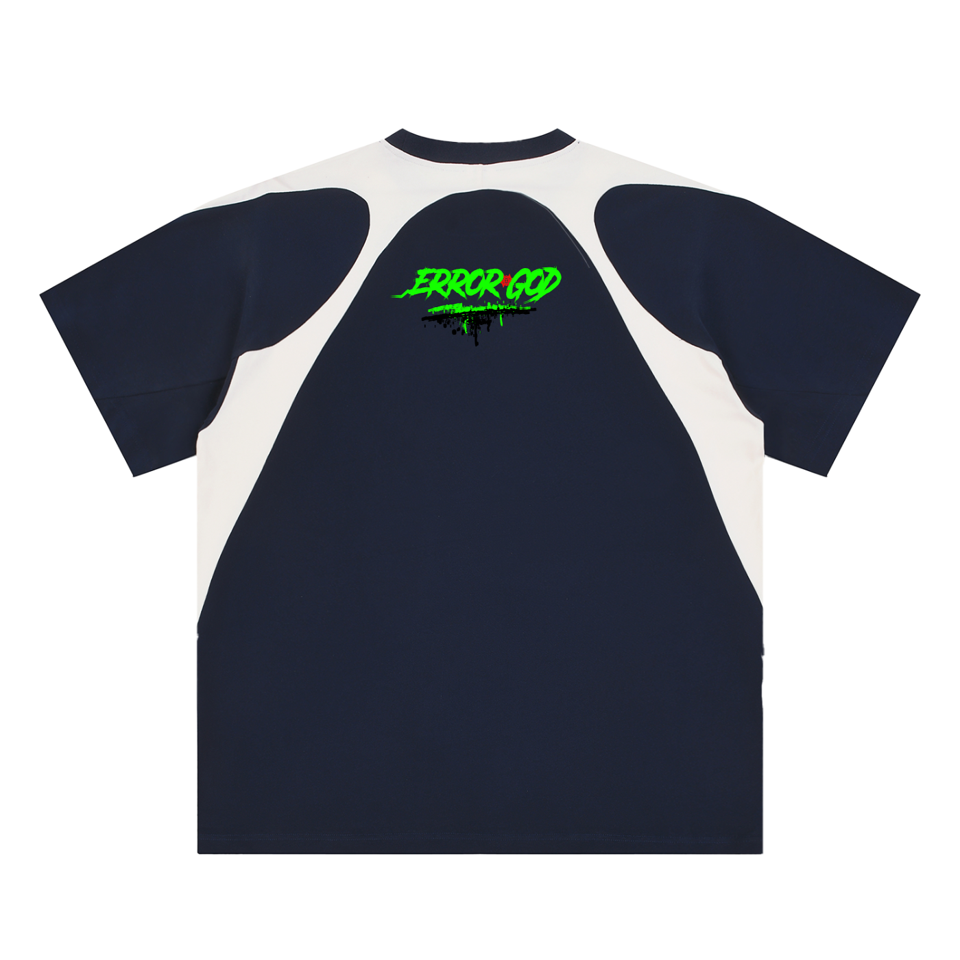 Contrast Panel Cotton T-Shirt
