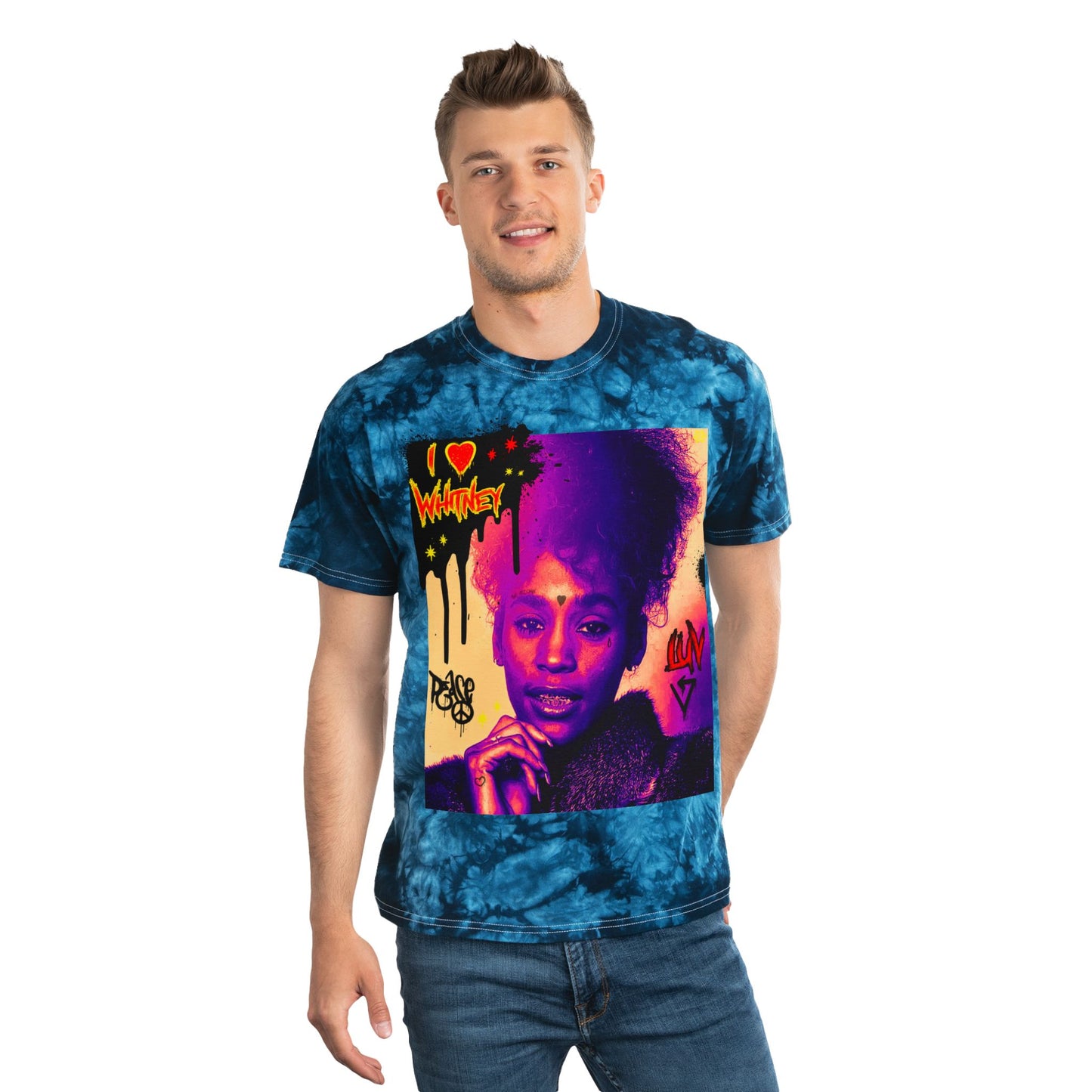 Retro Tie-Dye T-Shirt - Whitney Tribute
