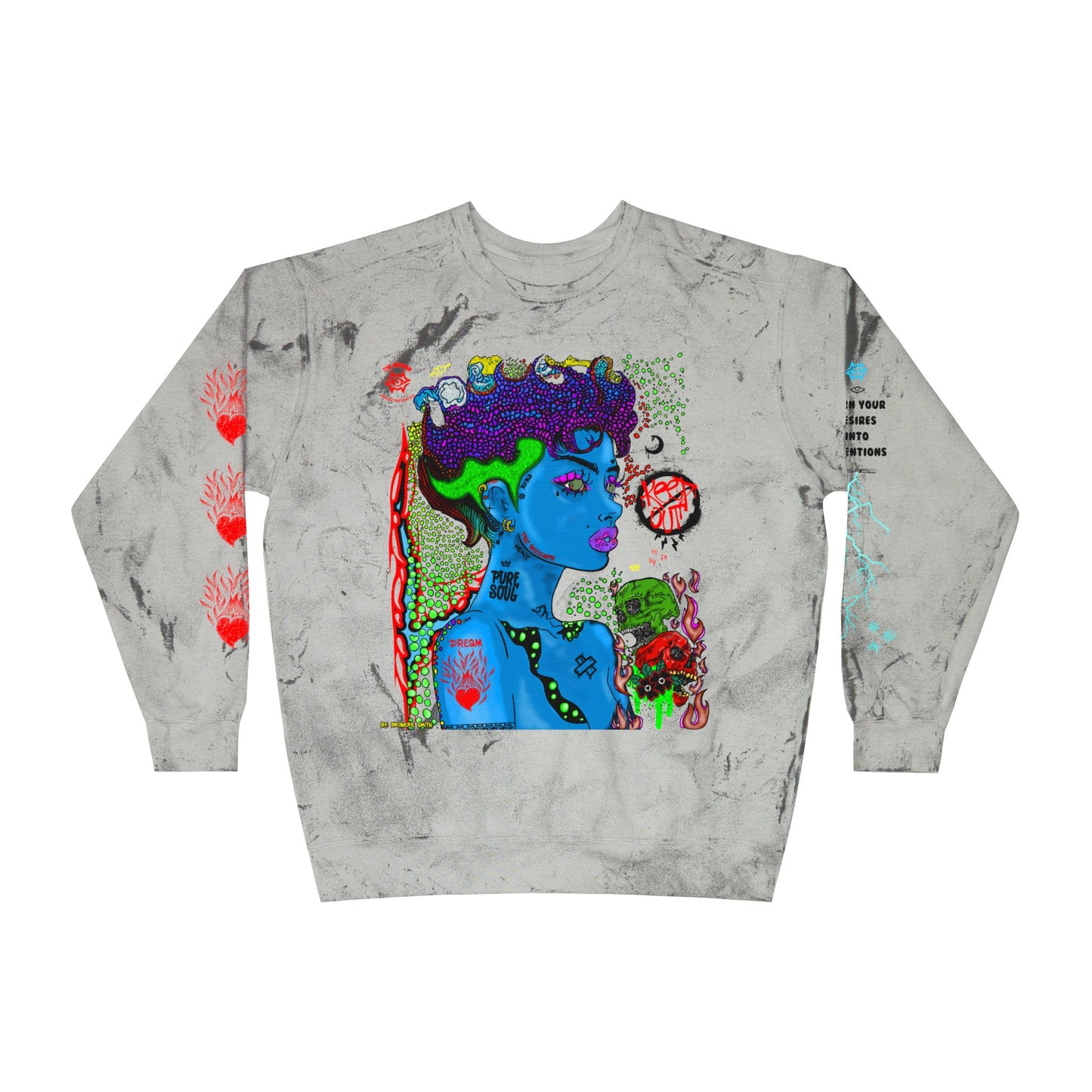 Color Blast Sweatshirt / Scorn Queen