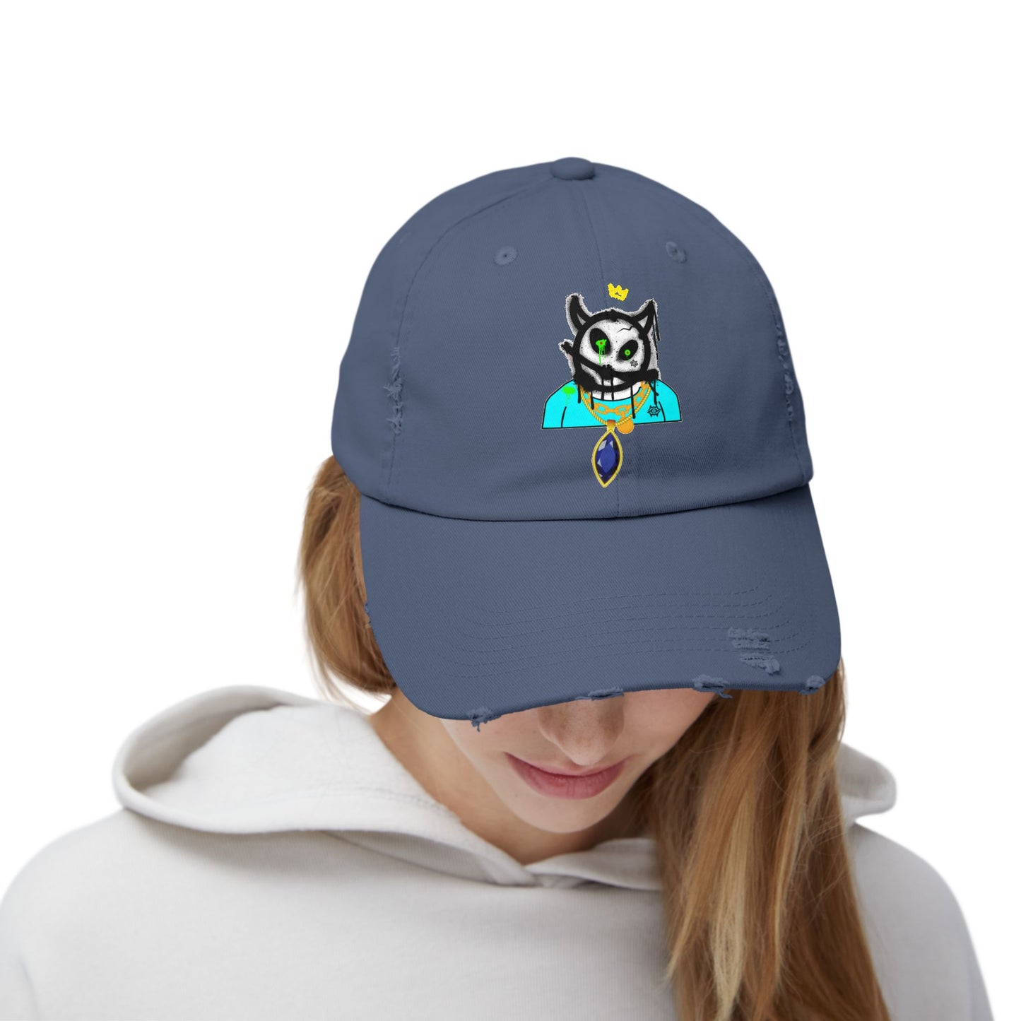 Distressed Cap-Bob Shisty