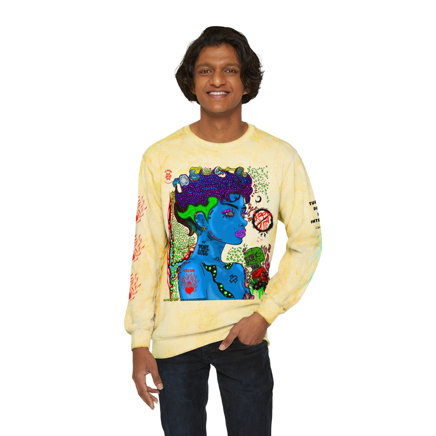 Color Blast Sweatshirt / Scorn Queen