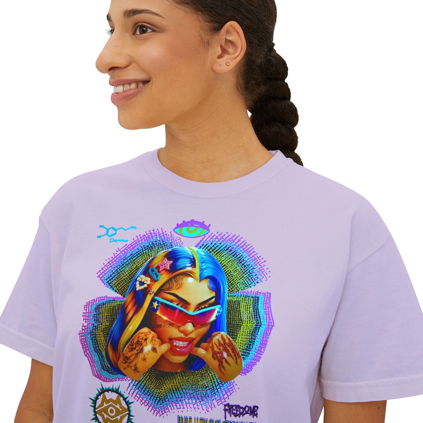 Boxy Tee - Retro Goddess