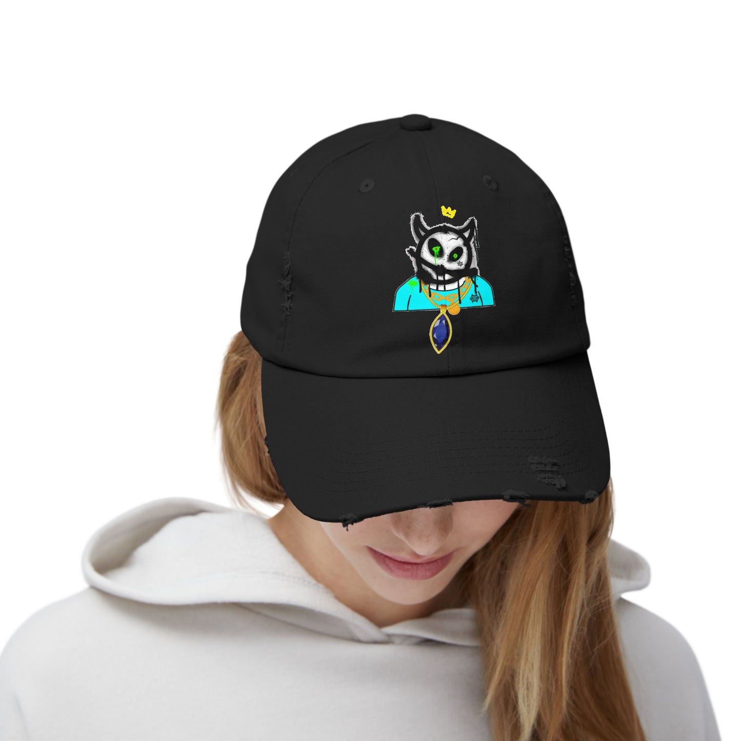 Distressed Cap-Bob Shisty