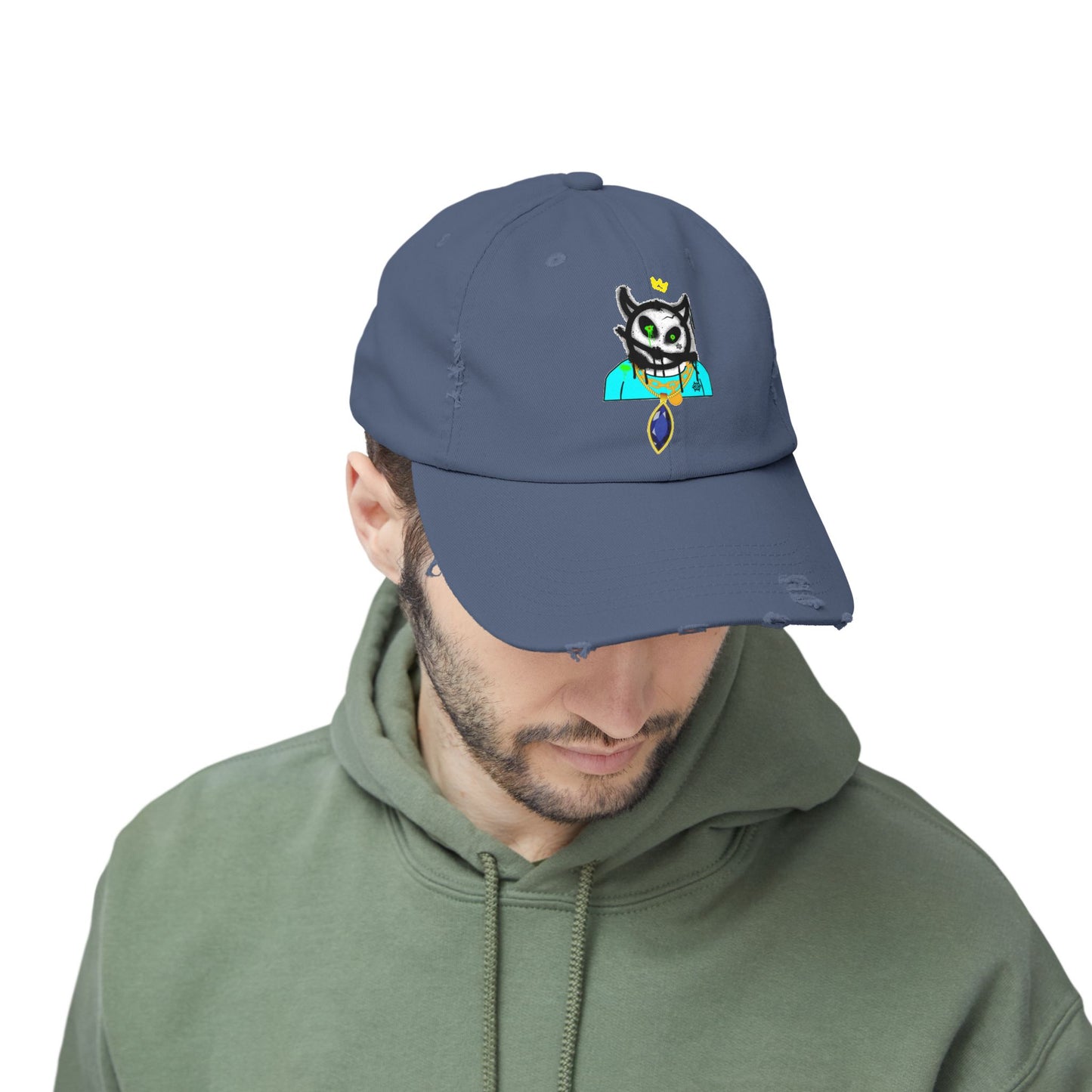 Distressed Cap-Bob Shisty