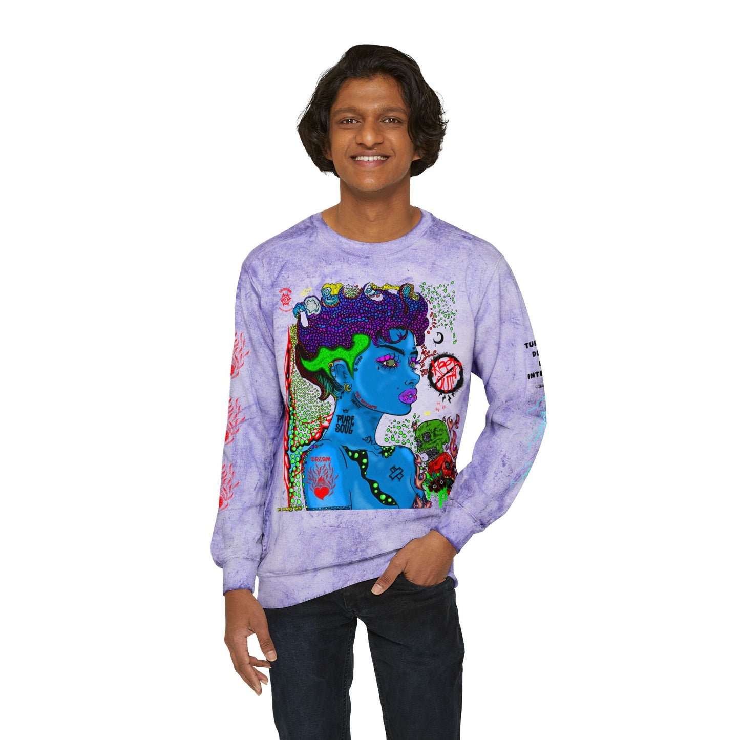 Color Blast Sweatshirt / Scorn Queen