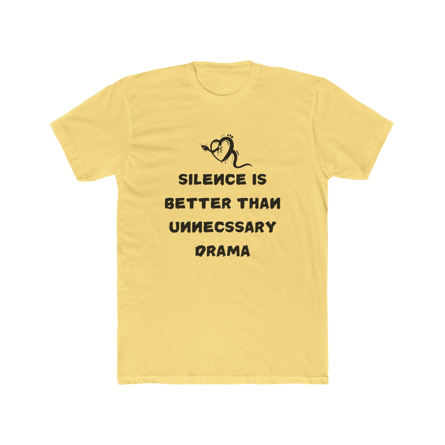 Cotton Crew Neck T-Shirt / Silence