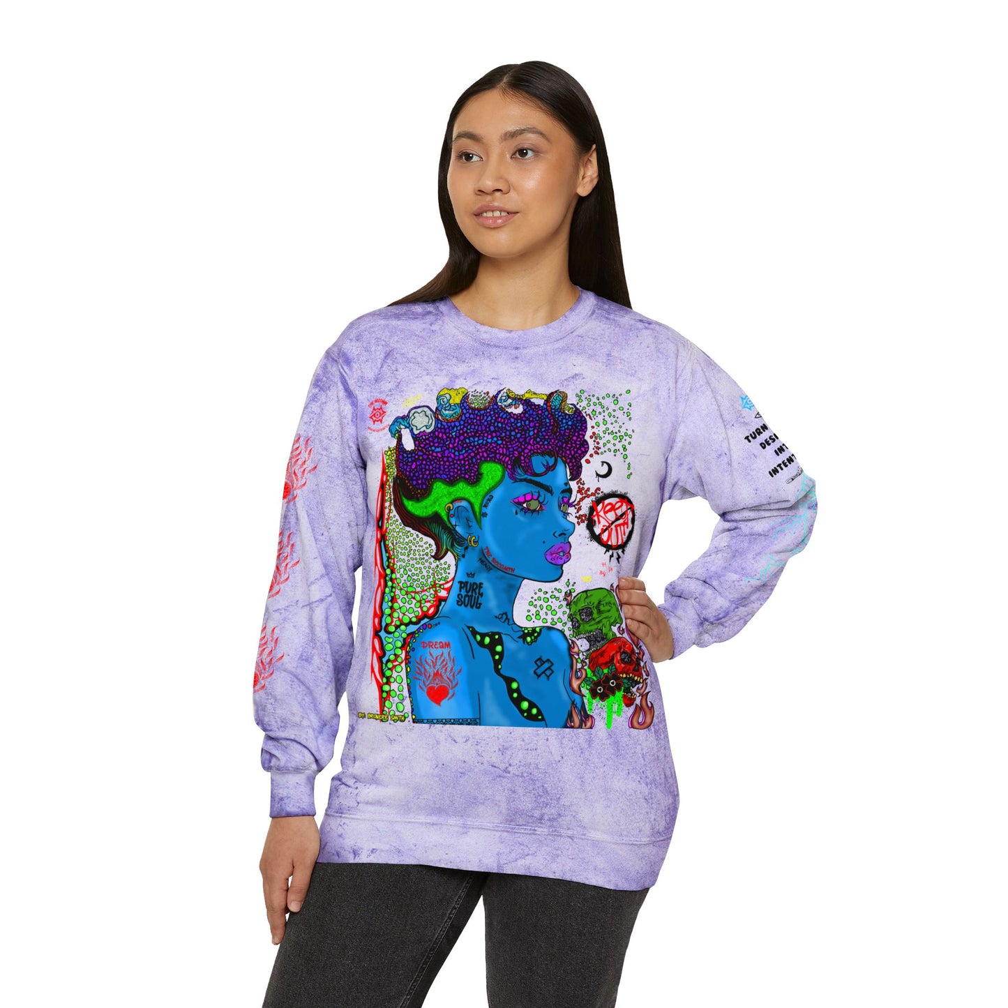 Color Blast Sweatshirt / Scorn Queen