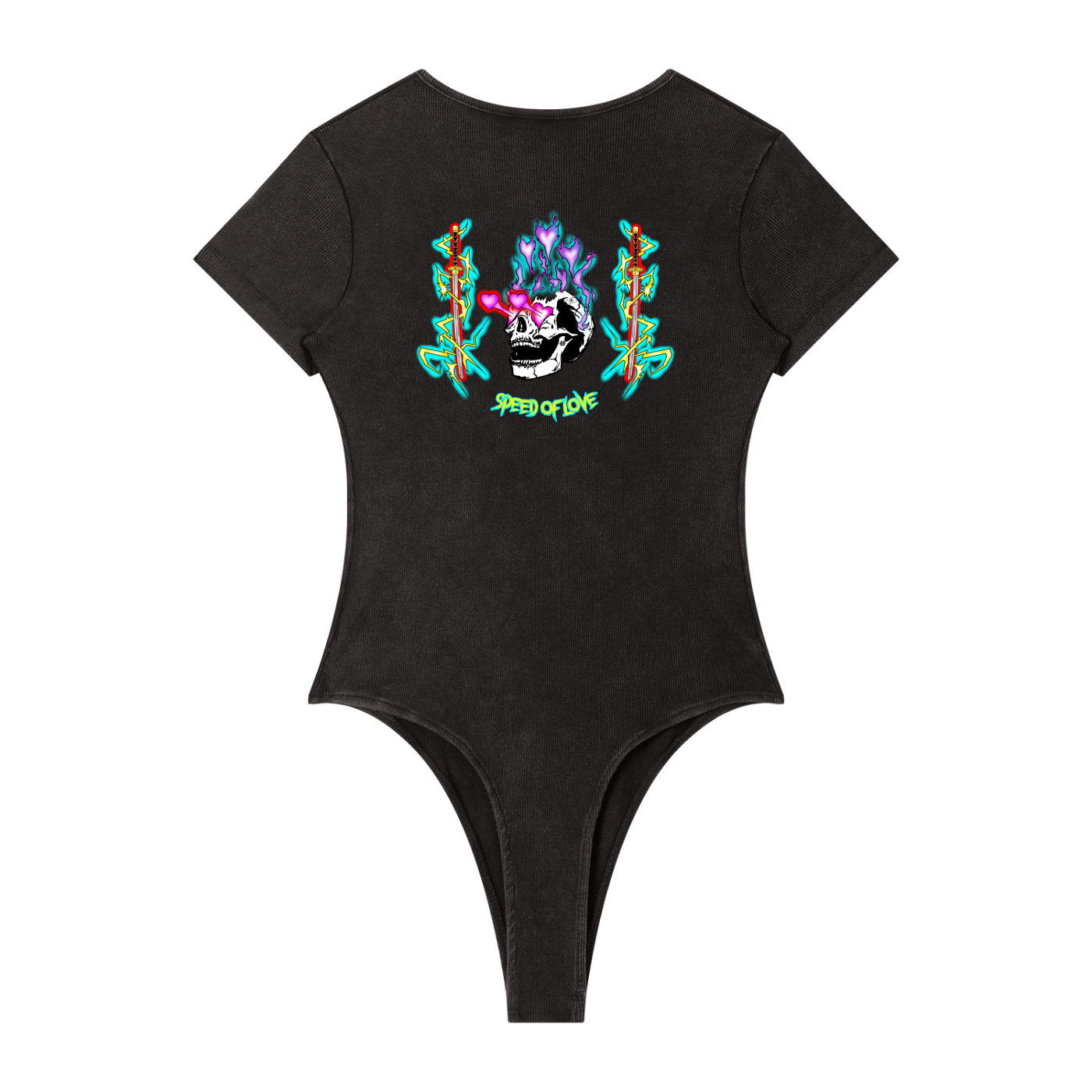 Women's Mineral Wash Crewneck Bodysuit
