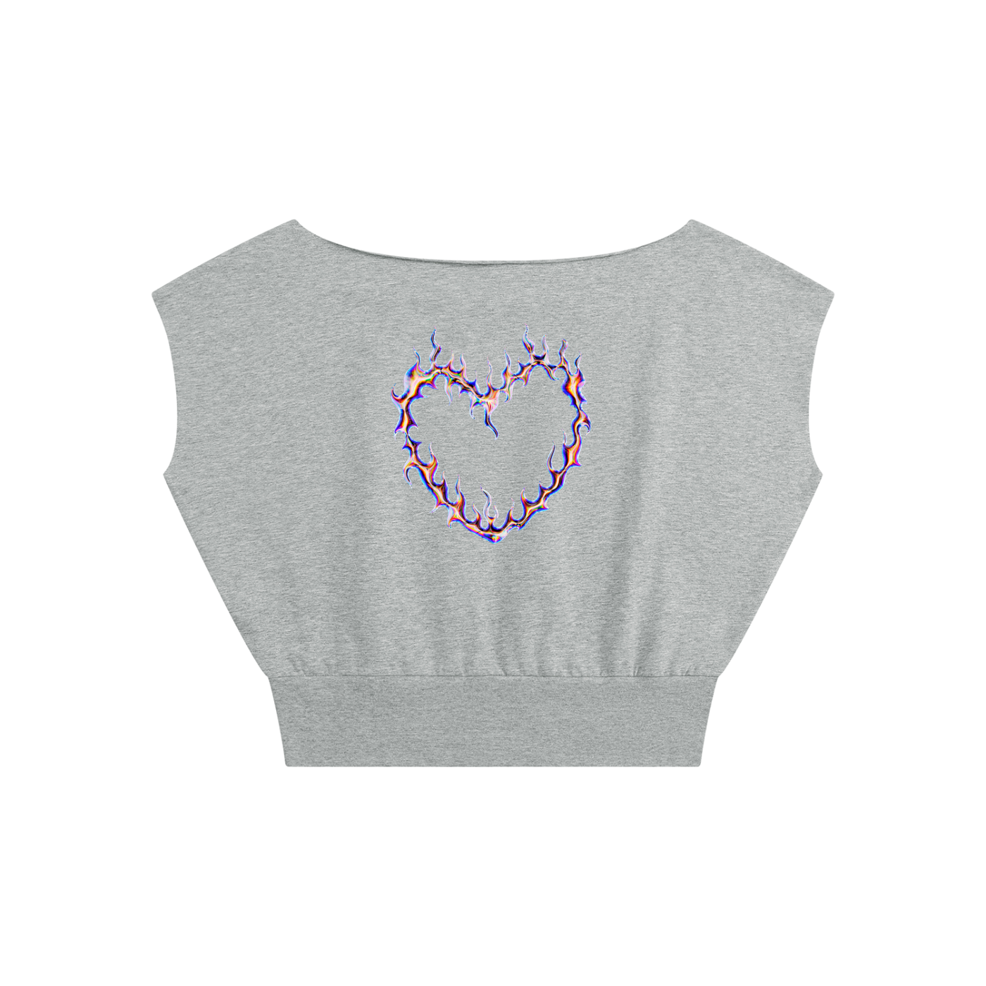 Women’s Boatneck Raw Edge Crop T-Shirt