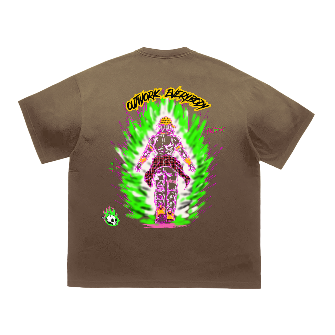 Tiger Stripe Gradient Washed T-Shirt