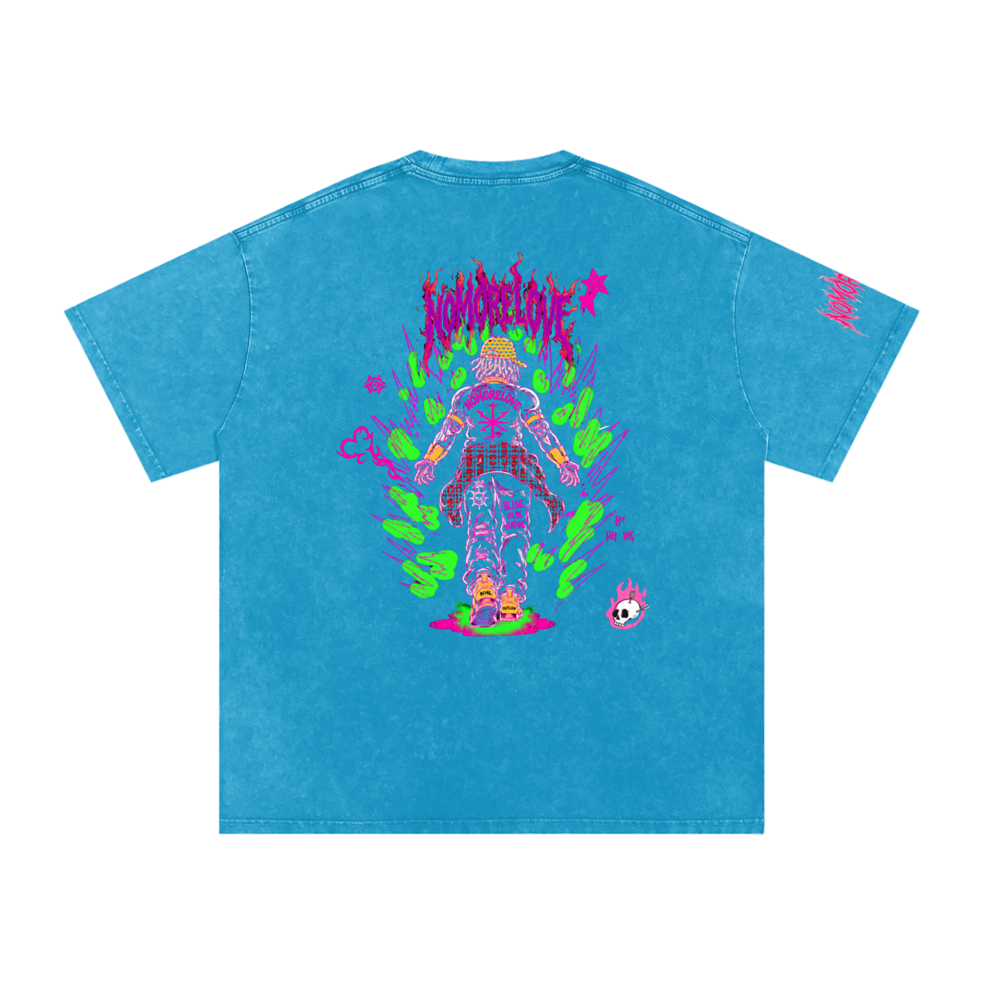 Snow Washed Oversized Cotton T-Shirt