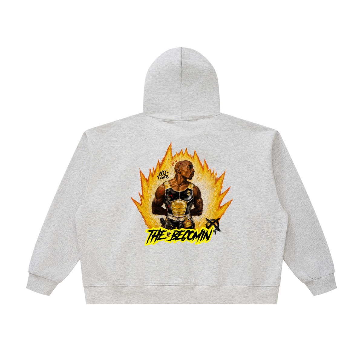 Unisex Oversized Chunky-Zip Boxy Hoodie