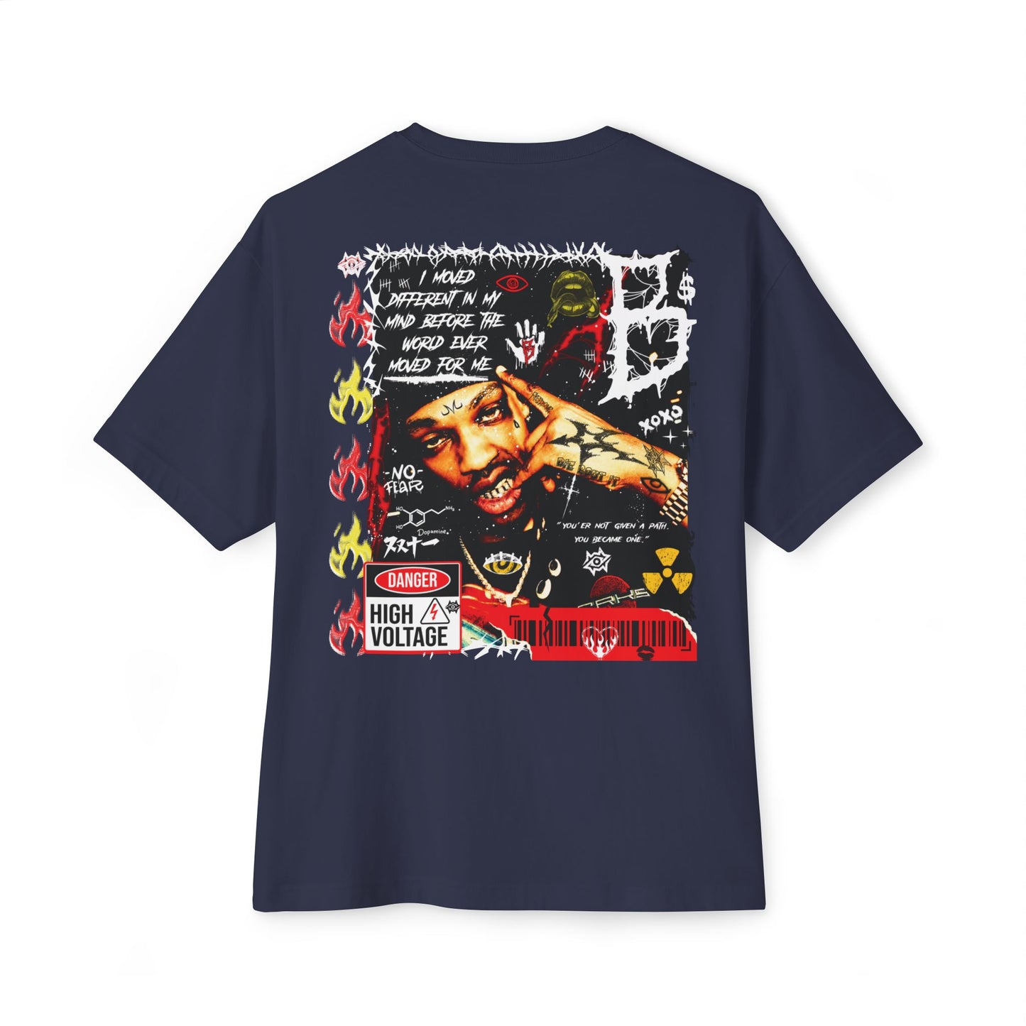 Oversized Boxy Tee- High Voltage