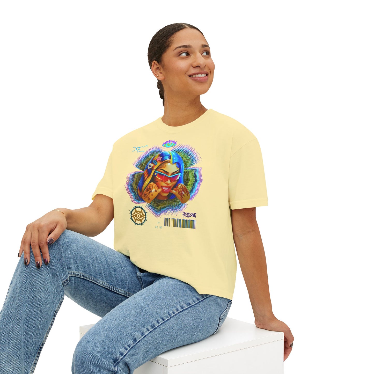 Boxy Tee - Retro Goddess