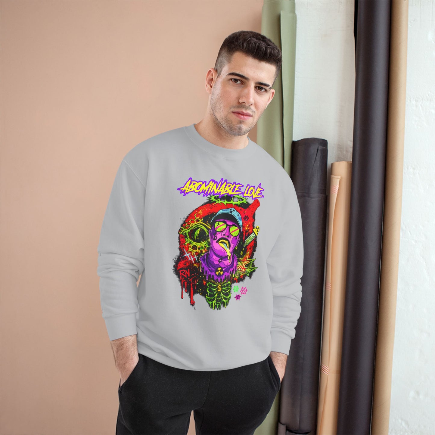 Champion Sweatshirt / Radioactive Hero