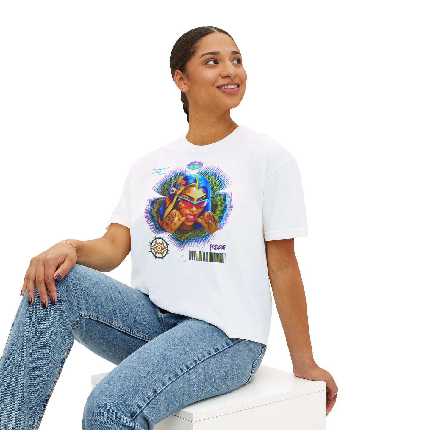 Boxy Tee - Retro Goddess