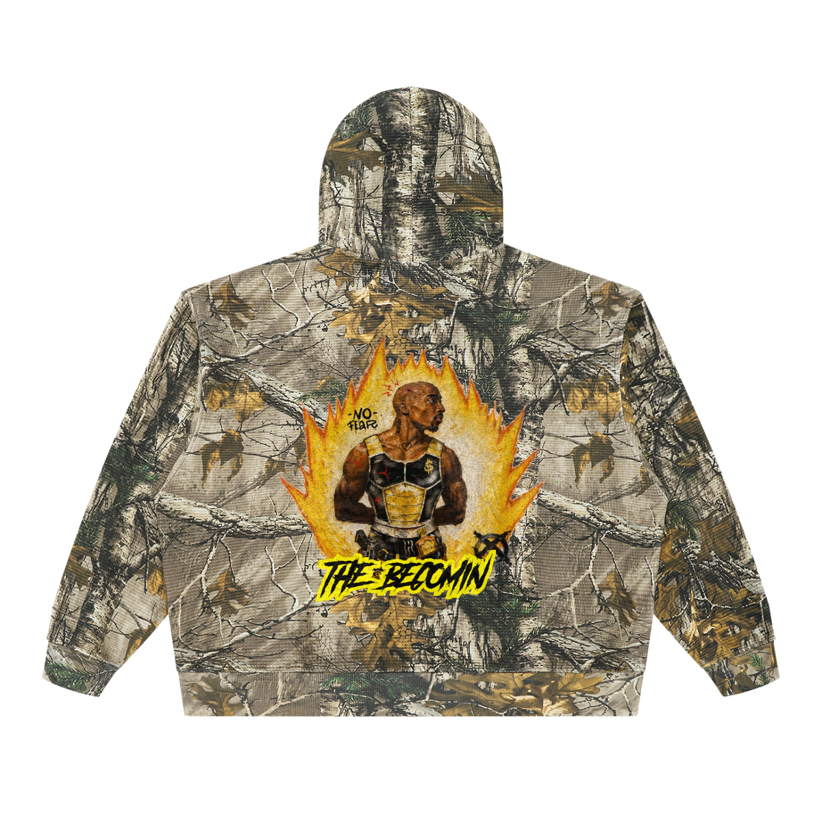 Unisex Waffle Tree Camo Boxy Hoodie
