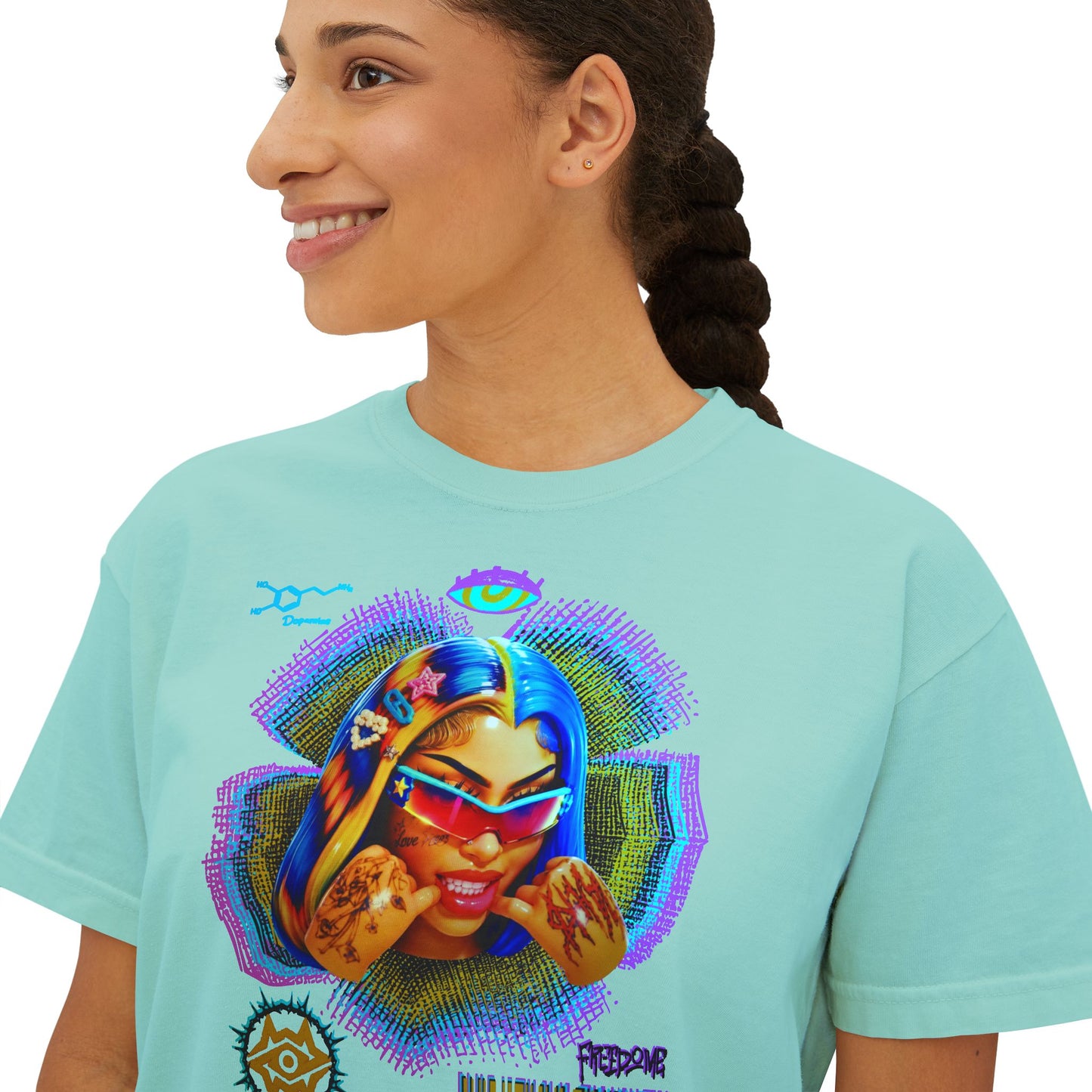 Boxy Tee - Retro Goddess