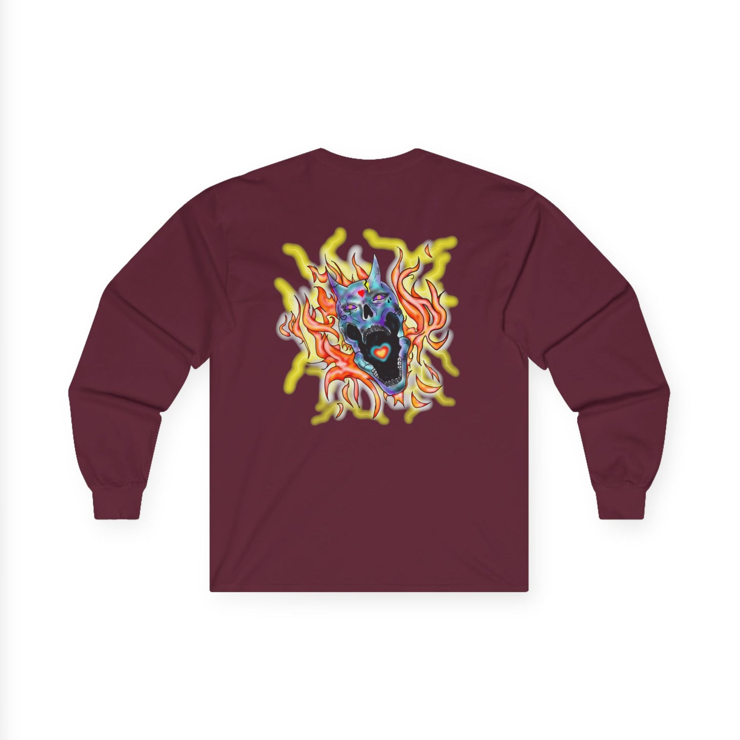 Long Sleeve Tee / Love Skull
