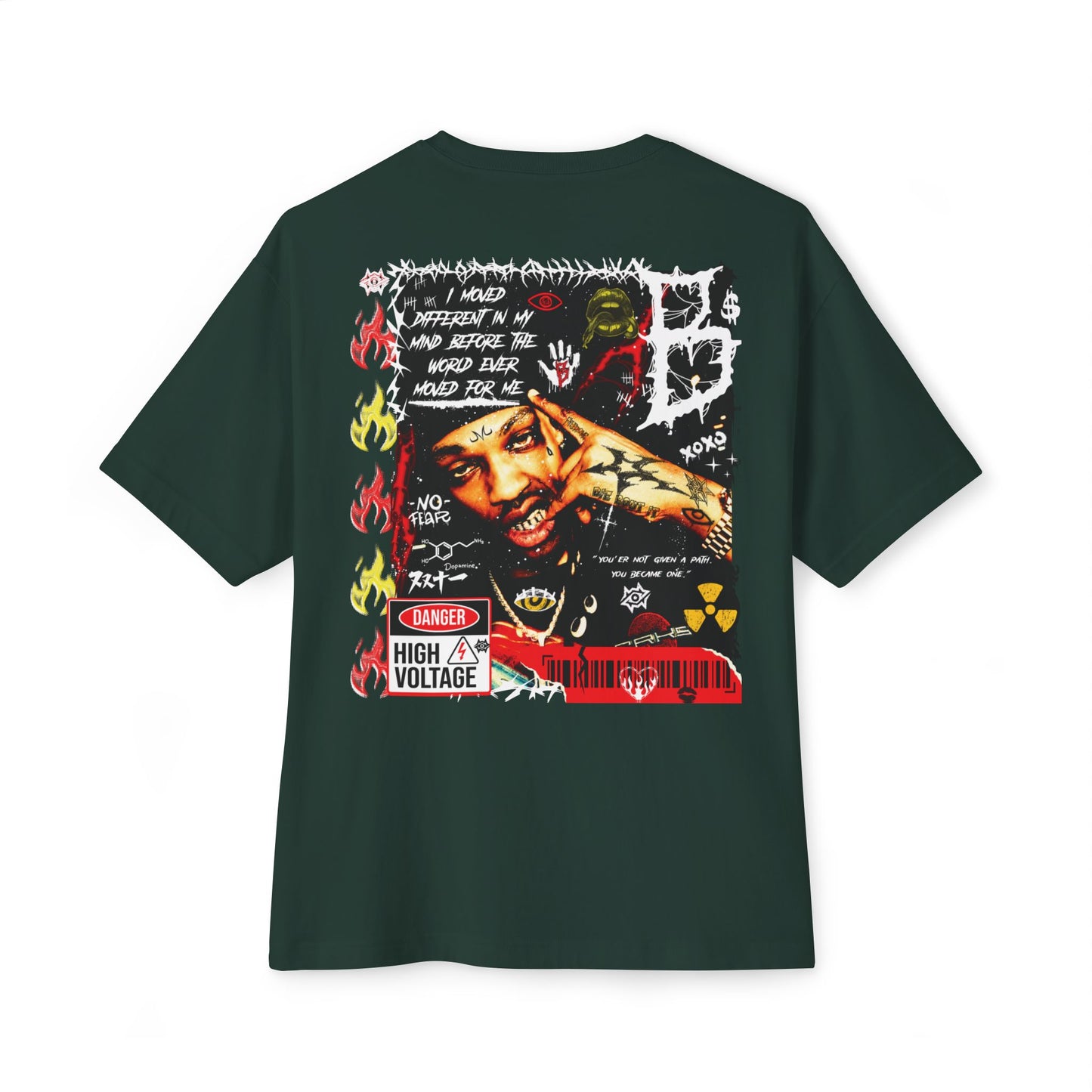 Oversized Boxy Tee- High Voltage