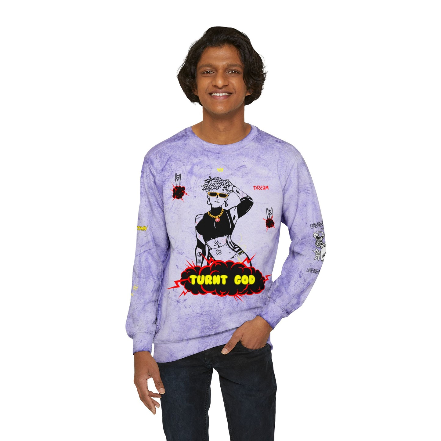 Color Blast Sweatshirt / Turnt God