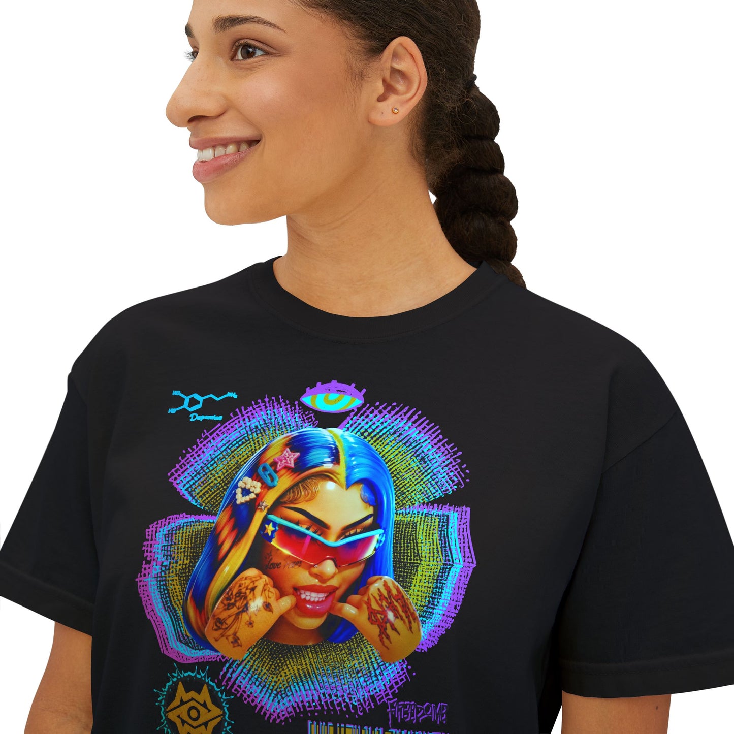 Boxy Tee - Retro Goddess
