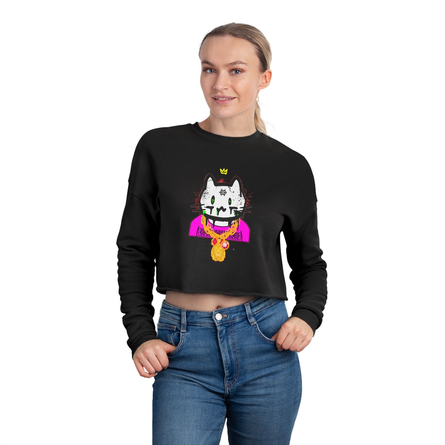 Women's Cropped Sweatshirt / Osama