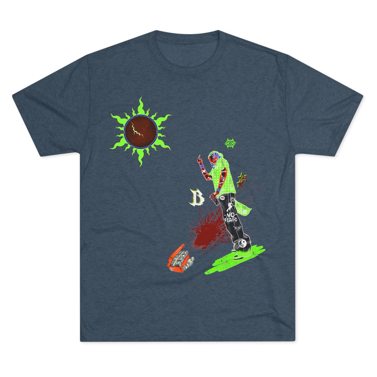 Tri Blend T-Shirt / The World Ruler